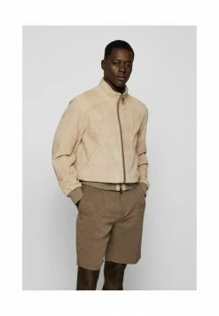 BOSS MIKA - Leather Jacket - Safran