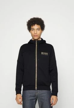 BOSS SAGGY - Zip-up Sweatshirt - Black/gold