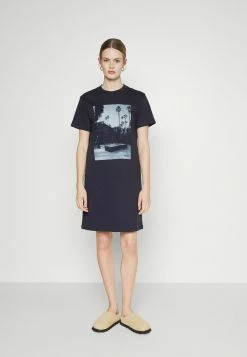 BOSS ENCHY - Jersey Dress - Open Blue