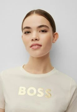 BOSS ELOGO METALLIC - Print T-shirt - Natural Eighteen -BOSS Sales Store 29e625b3d7654e4084877755958d5116