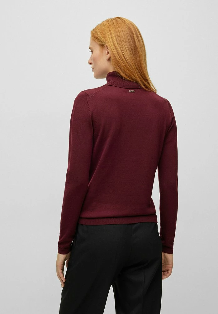 BOSS FAMAURIAN - Jumper - Dark Red Two 5 BOSS FAMAURIAN - Jumper - Dark Red Two - Image 3