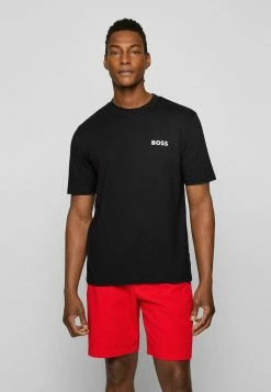 BOSS TEEBACK - Print T-shirt - Black