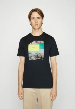 BOSS COLLAGE - Print T-shirt - Dark Blue