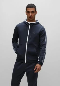 BOSS SAGGY - Zip-up Sweatshirt - Dark Blue