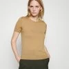 BOSS FALYSSIAS - Basic T-shirt - Medium Beige -BOSS Sales Store 2d826357eee1422686649ed56e240b12