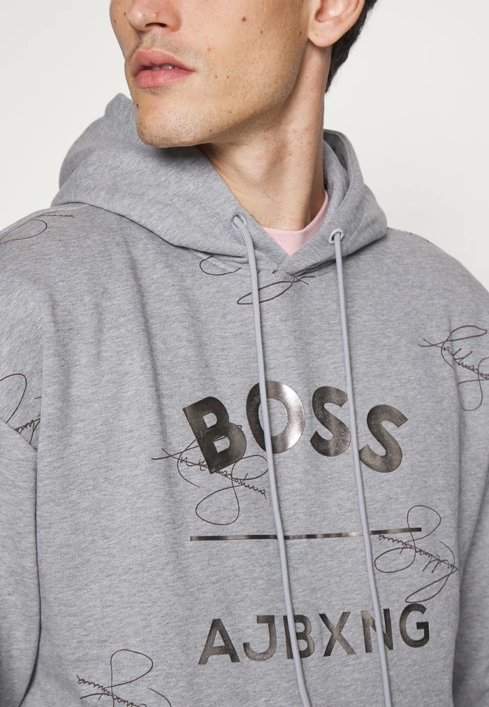 BOSS Hoodie - Light/pastel Grey 8 BOSS Hoodie - Light/pastel Grey - Image 6