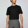 BOSS THOMPSON - Basic T-shirt - Black 1 BOSS THOMPSON - Basic T-shirt - Black -BOSS Sales Store 2e6a446289a34367b516d589c3fa9887