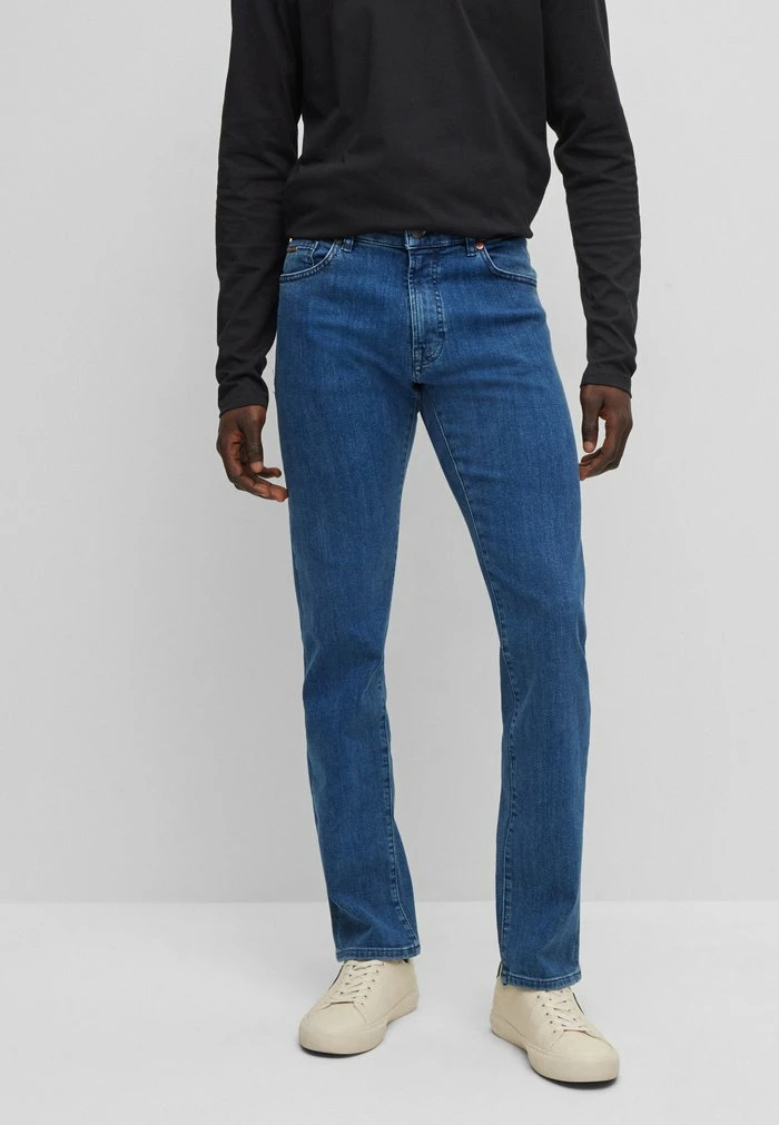 BOSS Straight Leg Jeans - Blue 4 BOSS Straight Leg Jeans - Blue - Image 2