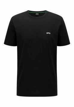 BOSS TEE CURVED - Basic T-shirt - Black -BOSS Sales Store 2e74b5e083654795905670a36ec16d85