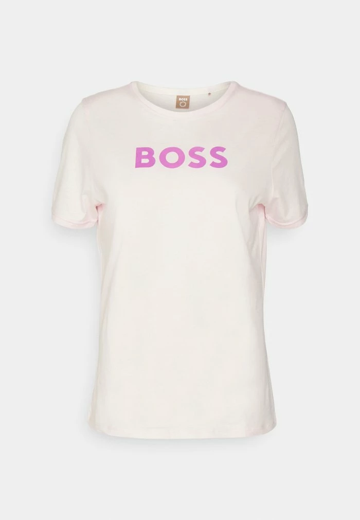 BOSS ELOGO - Print T-shirt - Light Pastel Pink 7 BOSS ELOGO - Print T-shirt - Light Pastel Pink - Image 5