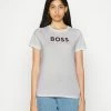 BOSS ELOGO METALLIC - Print T-shirt - White -BOSS Sales Store 302d99d4e55a4292b4ab4c2fa3bae7e7