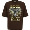 BOSS TOPO - Print T-shirt - Brown -BOSS Sales Store 3103ad7749d14a7199ab210df5b1e9a7