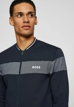 BOSS TRACKSUIT COL - Zip-up Sweatshirt - Dark Blue -BOSS Sales Store 338563ed9820492ab2523c5977202fd6