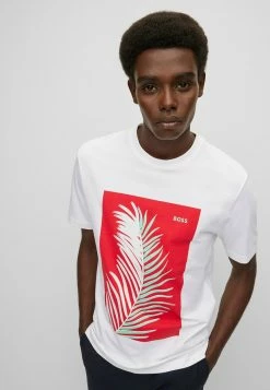 BOSS TIBURT - Print T-shirt - White -BOSS Sales Store 33863d3f8d0245b988182d54ae5d209a
