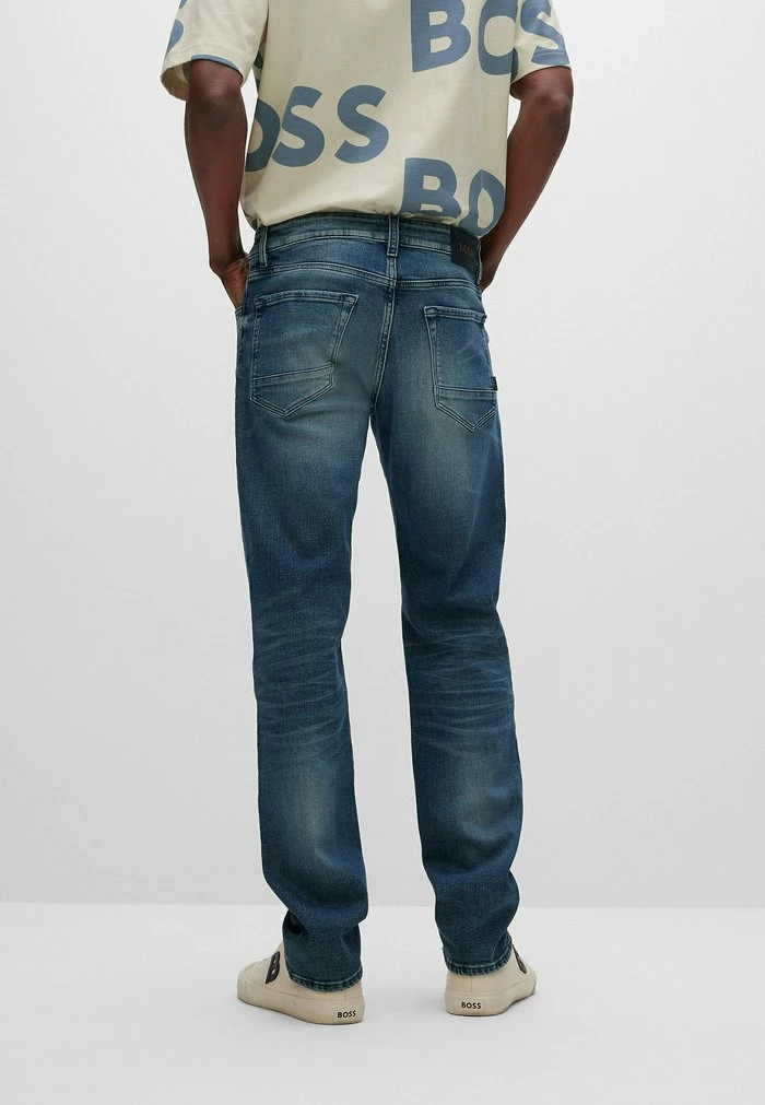 BOSS Straight Leg Jeans - Blue Four 5 BOSS Straight Leg Jeans - Blue Four - Image 3