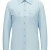 BOSS Button-down Blouse - Light Blue -BOSS Sales Store 3519fc08c7e8466f8ad4c728b3d99fa5