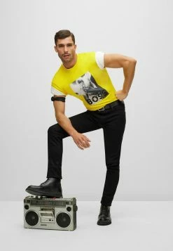 BOSS MERCURY - Print T-shirt - Yellow Nineteen 12 BOSS MERCURY - Print T-shirt - Yellow Nineteen -BOSS Sales Store 36680d05a9d844b98c1e34f85ffc83da