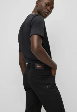 BOSS Straight Leg Jeans - Black -BOSS Sales Store 373f3b44c55e4063bcb3a9d7ba9c1251