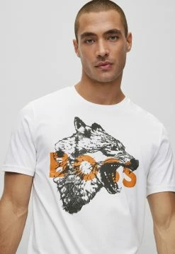 BOSS TDRAW - Print T-shirt - White -BOSS Sales Store 37a09caa1ede40ee932497c2c713d811
