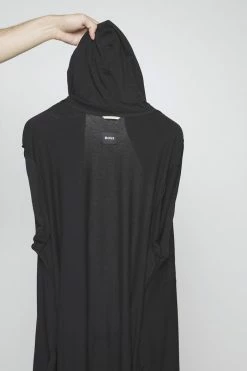 BOSS IDENTITY HOODED ROBE - Dressing Gown - Black -BOSS Sales Store 38197d935d2a43ee871f0979d62c6a71