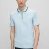 BOSS PARLAY - Polo Shirt - Light Blue Three -BOSS Sales Store 38458500e86d447b9ce50fa2ddc43173