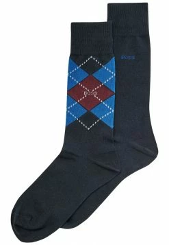 BOSS 2 PACK ARGYLE - Socks - Dark Blue One