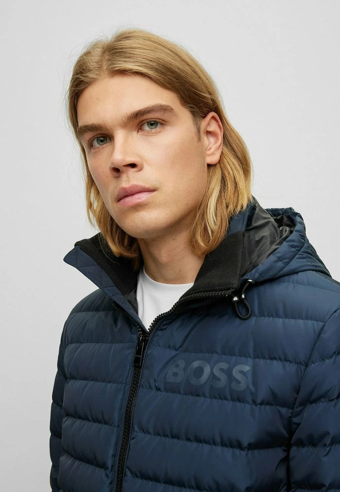 BOSS Down Jacket - Dark Blue Four 5 BOSS Down Jacket - Dark Blue Four - Image 3