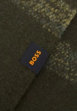 BOSS NARRATORE SCARF UNISEX - Scarf - Dark Green Eight -BOSS Sales Store 39783482dfab40b8a4fe5bcde2b15dc3