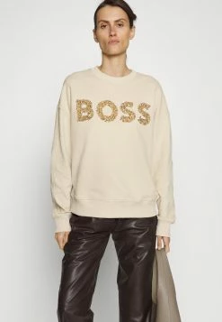 BOSS ECAISA LOGO - Sweatshirt - Open Yellow -BOSS Sales Store 39e9040ec01549e1af12f6fcca2c07df