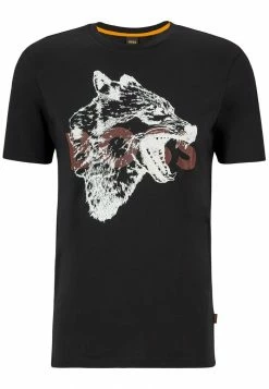 BOSS TDRAW - Print T-shirt - Black -BOSS Sales Store 3a7b66a601c2416b8890ee17d6952462