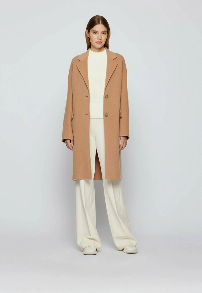 BOSS CATALLA - Classic Coat - Light Brown 4 BOSS CATALLA - Classic Coat - Light Brown - Image 2