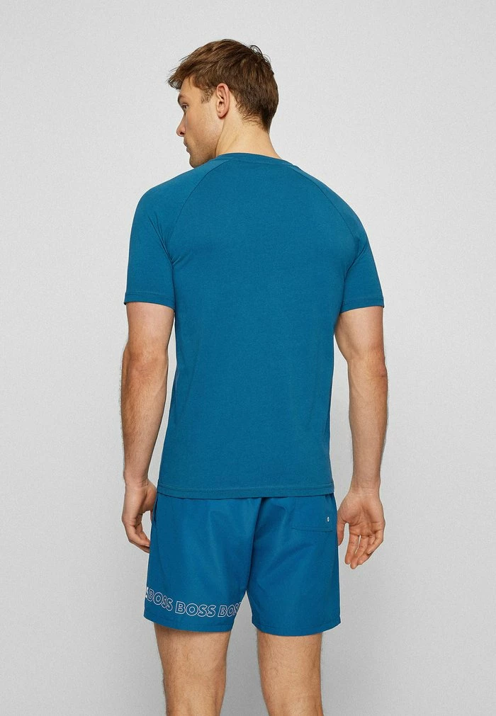 BOSS RN SLIM FIT - Print T-shirt - Blue 4 BOSS RN SLIM FIT - Print T-shirt - Blue - Image 2