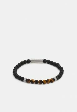 BOSS MIXED BEADS - Bracelet - Brown/black/silver-coloured