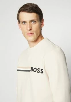 BOSS STADLER - Long Sleeved Top - Open White -BOSS Sales Store 40a2d5b6ac6d4fb59dfe62a48c9da295