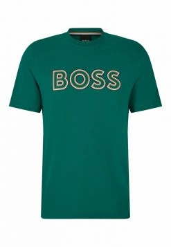 BOSS TIBURT - Print T-shirt - Open Green Twentysix