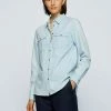 BOSS Button-down Blouse - Light Blue -BOSS Sales Store 429fbceffcd44384aa9489fe6a9785a5