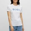 BOSS C_ELOGO - Print T-shirt - White -BOSS Sales Store 44a70054ca22441094f2cb4c3b086ab0