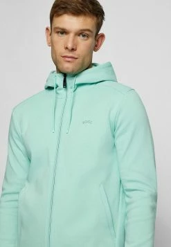 BOSS SAGGY - Zip-up Sweatshirt - Light Green Two -BOSS Sales Store 4501be5b997e4e78a482bbfbea1cb878