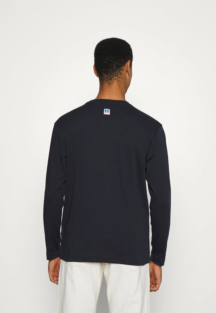 BOSS X RUSSELL ATHLETIC - Long Sleeved Top - Navy 5 BOSS X RUSSELL ATHLETIC - Long Sleeved Top - Navy - Image 3