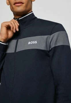 BOSS Zip-up Sweatshirt - Dark Blue -BOSS Sales Store 45c8089f27d94e6abf269b98aa5777ad