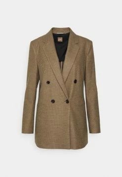 BOSS JERICONA - Short Coat - Brown/black -BOSS Sales Store 4708619a40d04d52b8e9d0f00b48792e