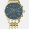 BOSS ASSOCIATE - Chronograph Watch - Gold-coloured/blue -BOSS Sales Store 48e85cfa3eee449180c4ccf202011118