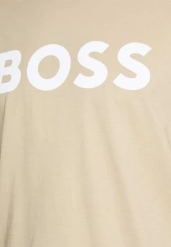 BOSS THINKING - Print T-shirt - Light Beige -BOSS Sales Store 49708936cbdc4f46937bdef08fa9dfc8
