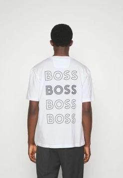 BOSS TEEOS - Print T-shirt - White -BOSS Sales Store 4aed2af6ee33465f958eceb8b49301f6