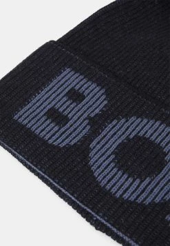BOSS LAMICHETTO UNISEX - Beanie - Dark Blue -BOSS Sales Store 4b18ff595a7542d5b5afd6a7557c2d2f