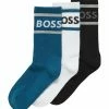 BOSS 3 PACK - Socks - Blue -BOSS Sales Store 4f1bb98213804ac7b7161789a702bf10