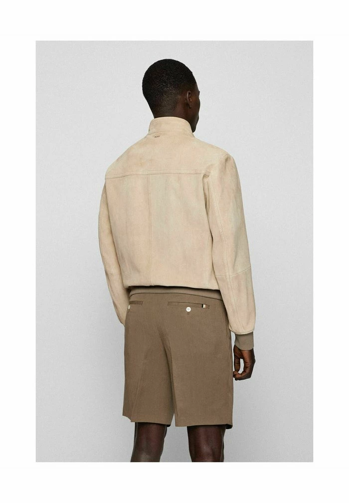 BOSS MIKA - Leather Jacket - Safran 5 BOSS MIKA - Leather Jacket - Safran - Image 3