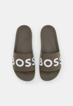 BOSS BAY IT SLID UNISEX - Pool Slides - Dark Green -BOSS Sales Store 5017f79c73d8460689e0173ed26653aa