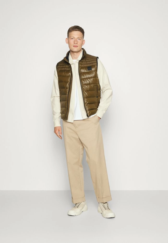 BOSS ODENO - Waistcoat - Dark Green 4 BOSS ODENO - Waistcoat - Dark Green - Image 2