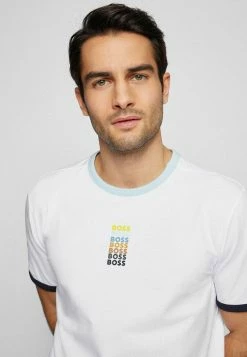 BOSS Print T-shirt - White 10 BOSS Print T-shirt - White -BOSS Sales Store 514fb295466b435cb7295267d6ba6a66